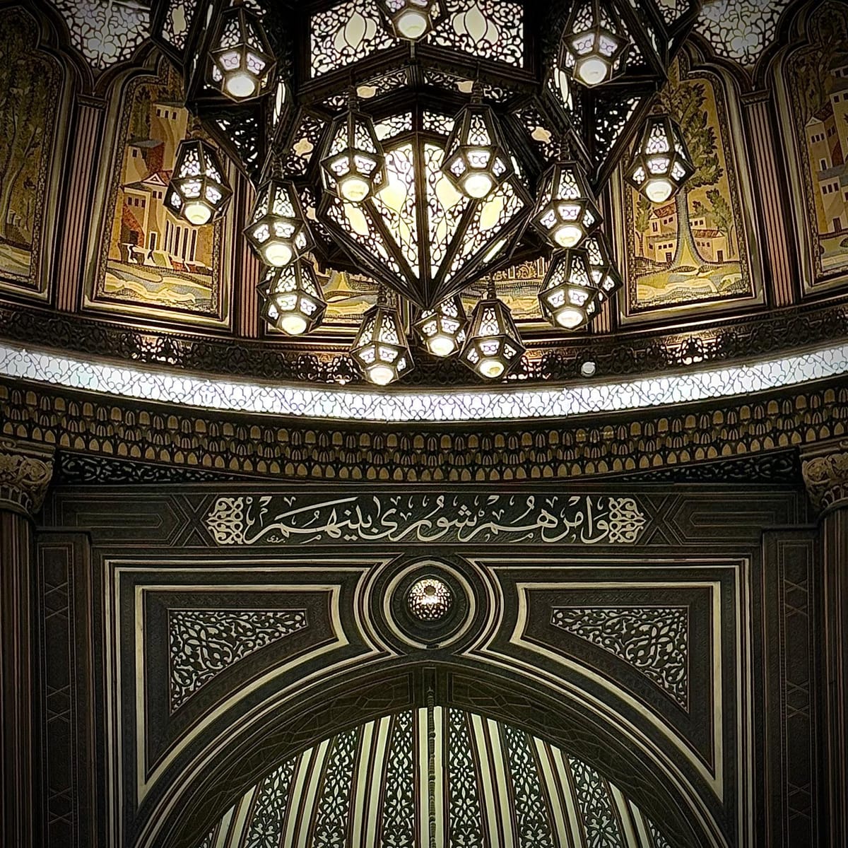 منظر داخلي للقاعة العامة في مجلس الشعب